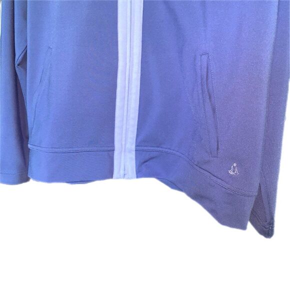 IZOD Sport Womens Light Sweatshirt Full Zip Up Athletic Wear Stretchy Pu… - Picture 3 of 9